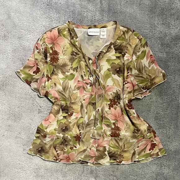 Y2k alfred dunner floral boho top - Picture 1 of 6